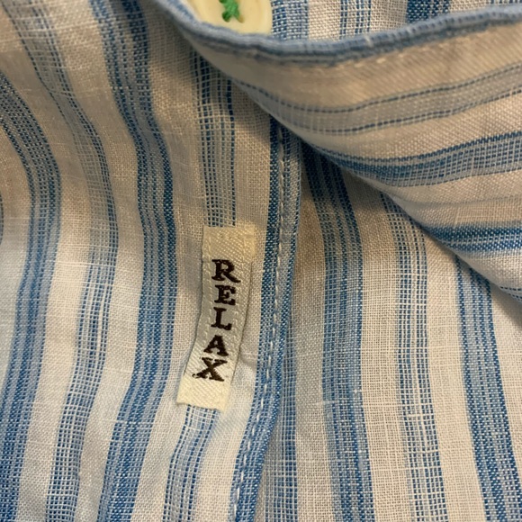 Tommy Bahama Relax Academy Linen M button up shirt - Picture 13 of 15
